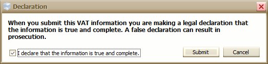 HMRC Declaration HMRC Declaration