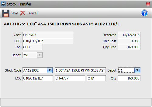 Stock Transfer Between Stock Items Stock Transfer Between Stock Items